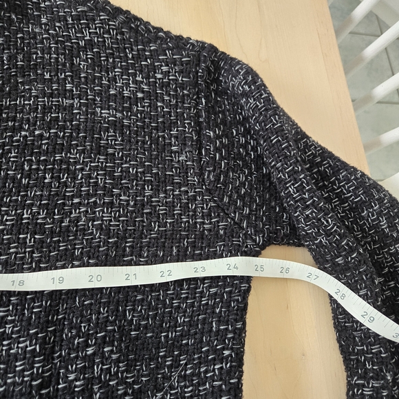 Roots Black and White Flecked Knit Cardigan - Picture 6 of 8